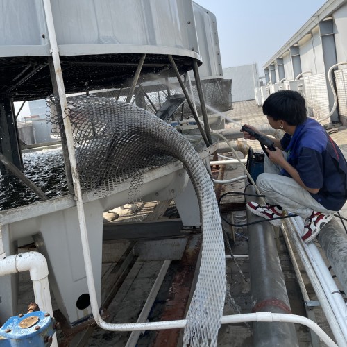 冷却塔停机后的清洗、保养-冷却塔清洗-冷却塔水盘清洗-冷却塔管道清洗