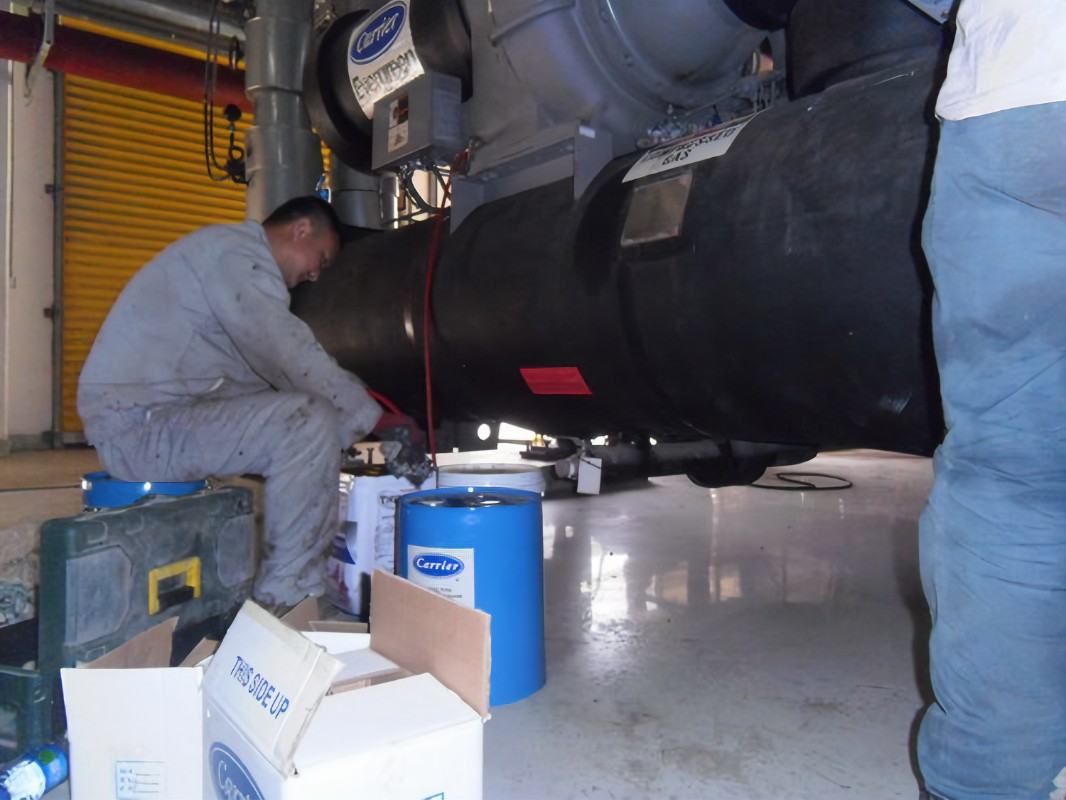 中央空调更换压缩机冷冻油需要的条件及操作流程-空调压缩机清洗-空调压缩机安装
